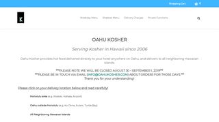 Oahu Kosher Coupons
